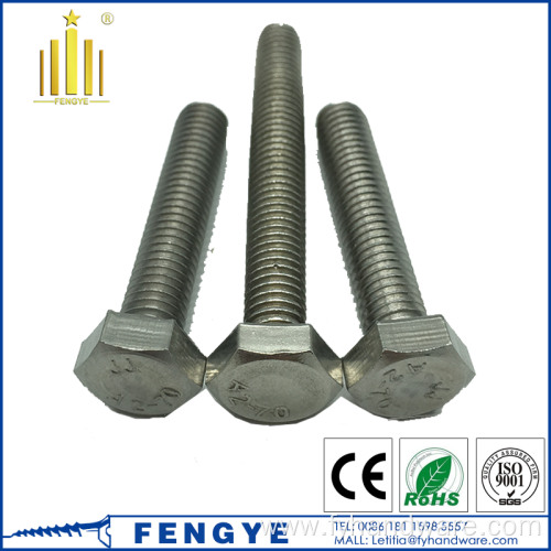 Grade 8 Stainless Steel Hex Bolt